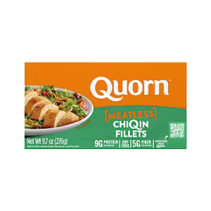 Quorn Meatless Chicken Fillets packaging.