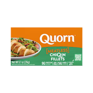 Quorn Meatless Chicken Fillets packaging.