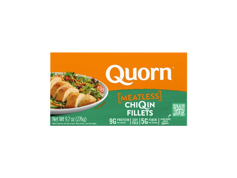 Quorn Meatless Chicken Fillets packaging.