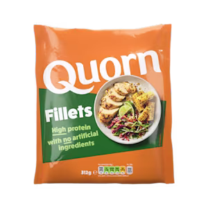 Quornfiléer – proteinrika, ovo-vegetariska filéer, glutenfria och lätta att tillaga i ugn, panna eller gryta.