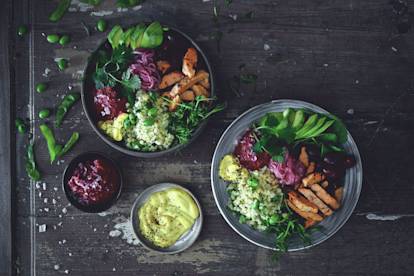 Quorn bowl med grillade filéer med chili & lime