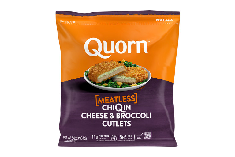 A bag of Quorn Cheese & Broccoli Cutlets