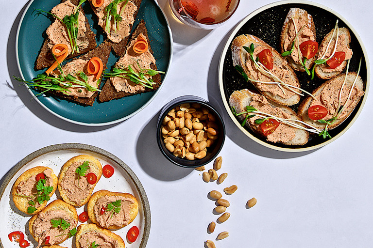 Snacks apéritif au pâté de Quorn vegan