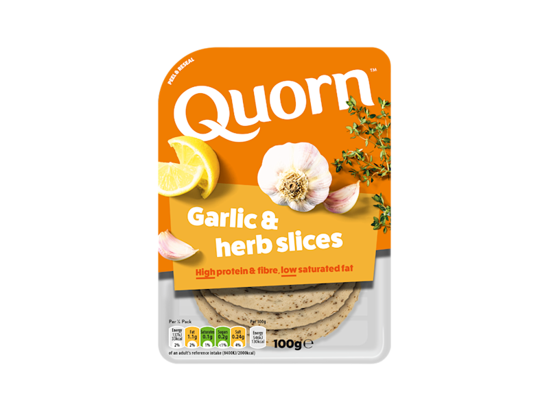 Vegetarian Garlic & Herb Slices | Meat-Free Quorn Products