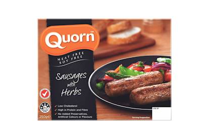Quorn Pepper and Herb Sausages