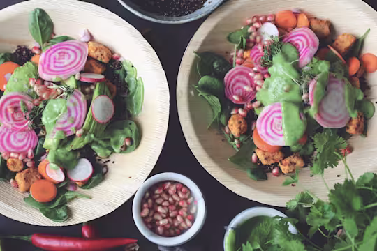 Buddha bowl med Quorn Bitar