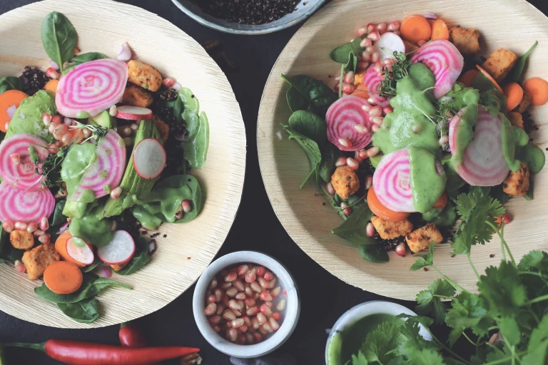 Buddha bowl med Quorn Bitar