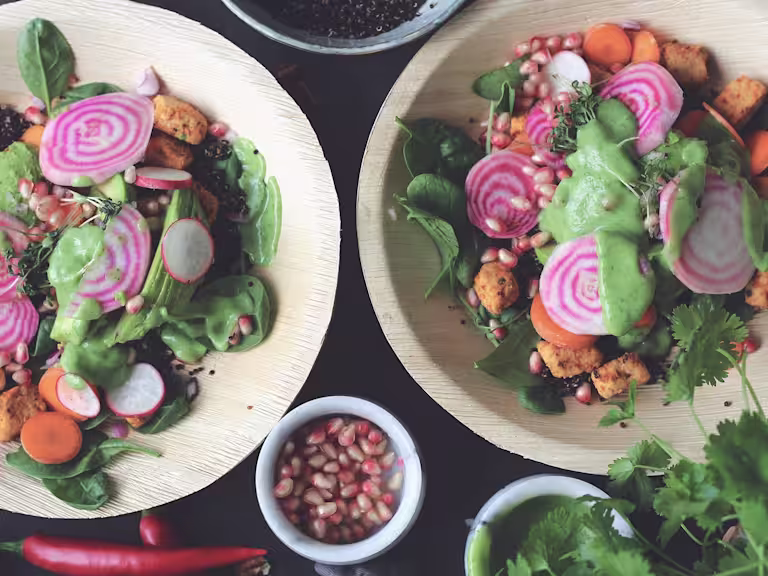 Buddha bowl med Quorn Bitar
