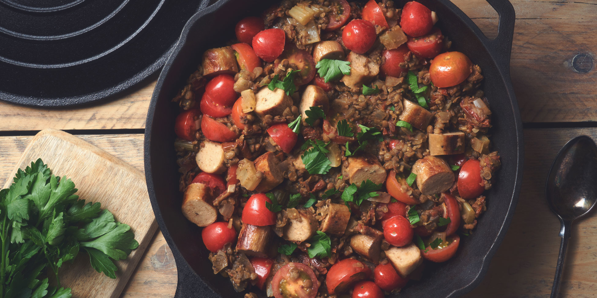 Recipe for Vegetarian & Meat Free Sausage and Lentil Salad | Quorn