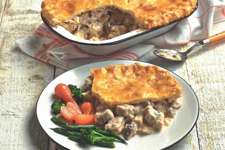 quorn gluten free pieces & mushroom pie recipe