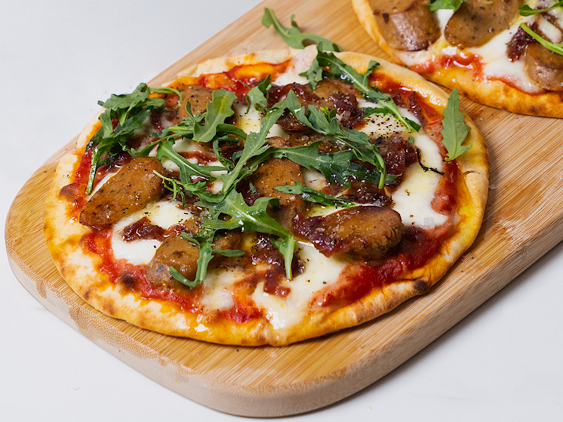 Quorn Sausage Vegetarian Flatbread Pizza | Meat-Free Recipes | Quorn