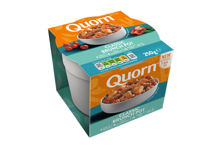Quorn Classic Brunch Pot in Brand Packaging 