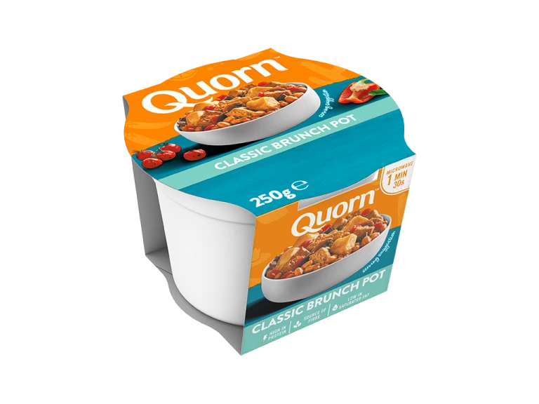 Quorn Classic Brunch Pot in Brand Packaging 