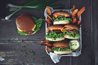 Vegansk Quorn Burgare i briochebröd
