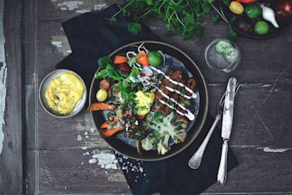 Vegan Quorn Sausages with roasted vegetables