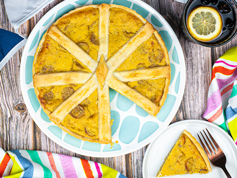 Easy Vegan Sausage Quiche | Vegan & Vegetarian Recipes | Quorn
