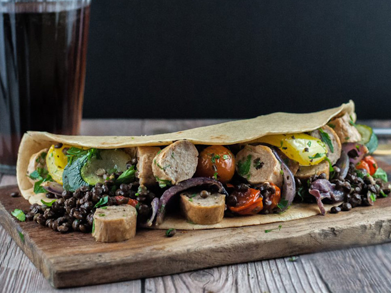 Brilliant Bangers Cassoulet Crepes | Vegan Sausage Recipes | Quorn