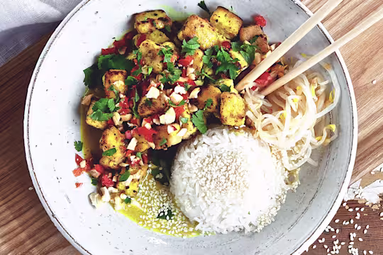 Vegetarisk currygryta med kokosmjölk