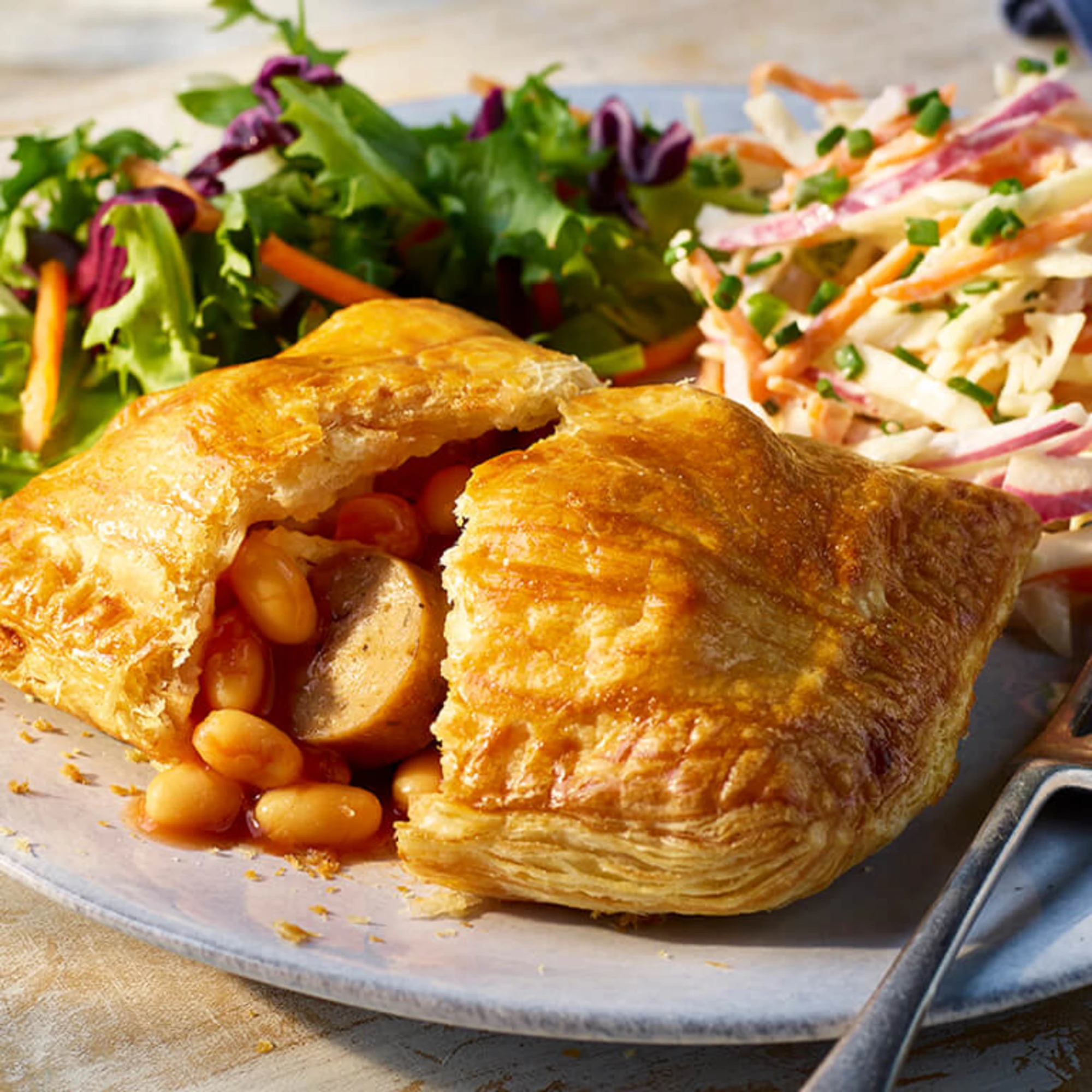 Air Fryer Quorn Sausage and Bean Melt-image