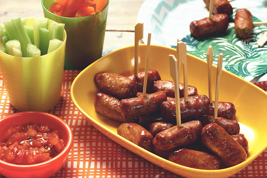 Vegetarian Cocktail Sausages Recipe - Kids Party Food Ideas | Quorn