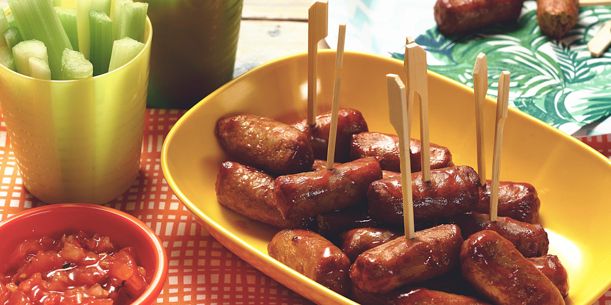Vegetarian Cocktail Sausages Recipe - Kids Party Food Ideas | Quorn