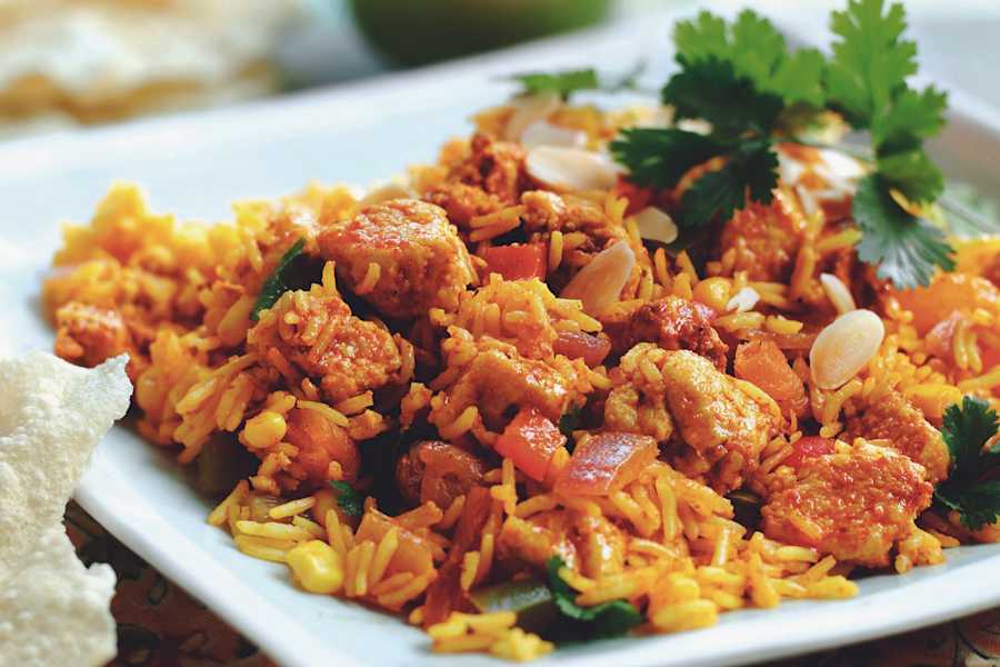 Vegetarian Chicken Biriyani With Quorn Pieces | Quorn