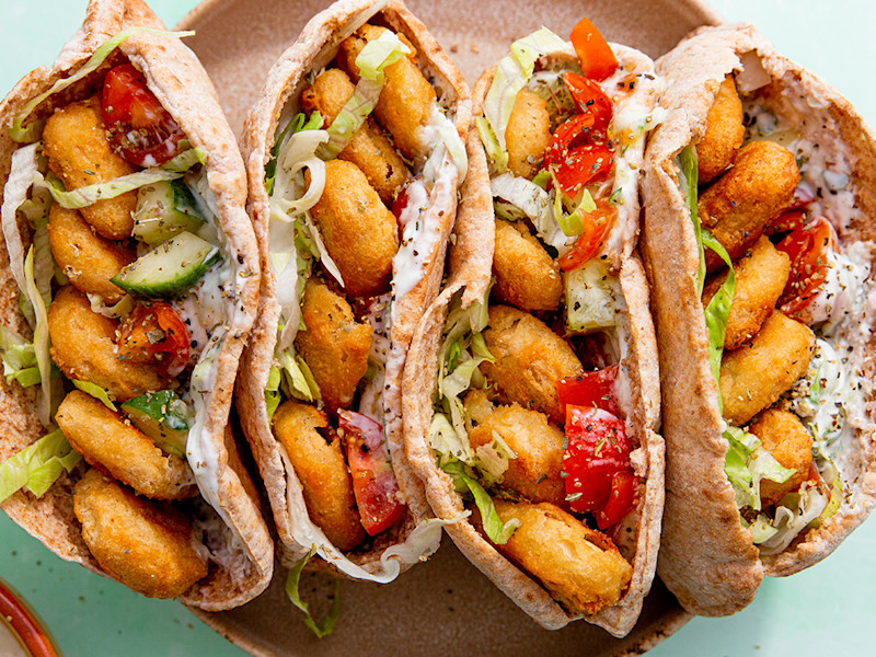 Crispy Nugget Gyros Style Pittas | Quorn