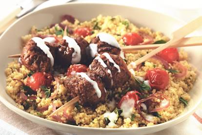 quorn swedish style balls with spicy couscous vegetarian recipe