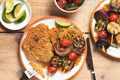 Quorn Spicy Tortilla Escalopes Mexican Veg Kebabs