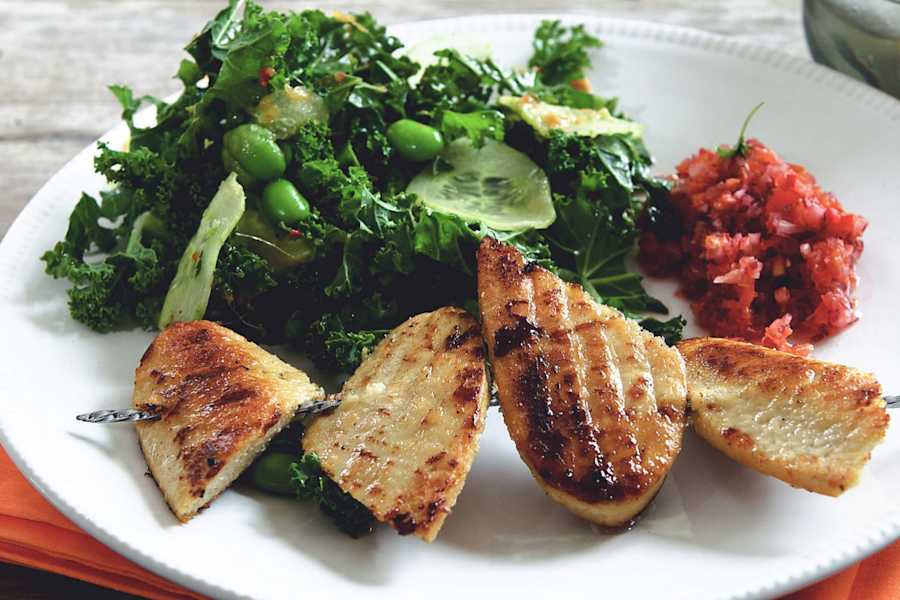 Kale Salad with Quorn Chicken Cutlets | Quorn US