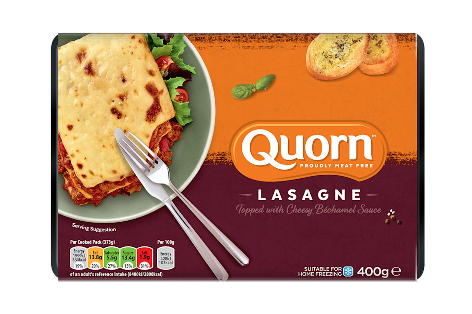 Lasagne Ready Meal Healthier, Low Fat Alternatives Quorn
