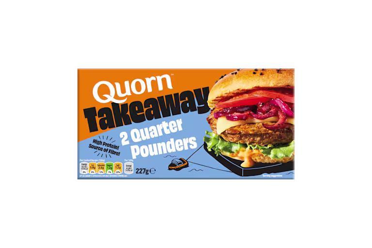 Quorn Takeaway Quarter Pounder Burger with salad