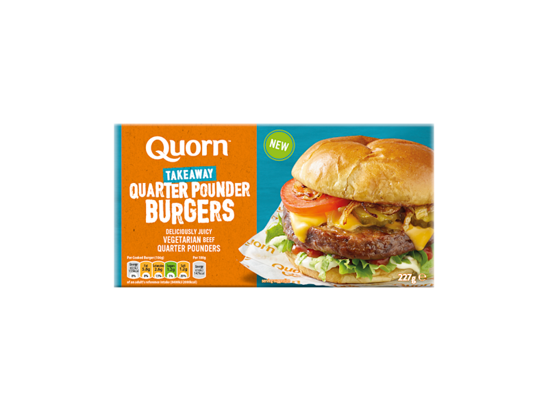 Quorn Vegetarian Quarter Pounder Burgers - Vegetarian Meat Free Burgers
