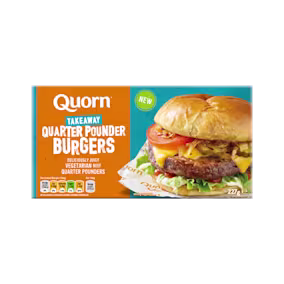 Quorn Takeaway Quarter Pounder Burger with salad