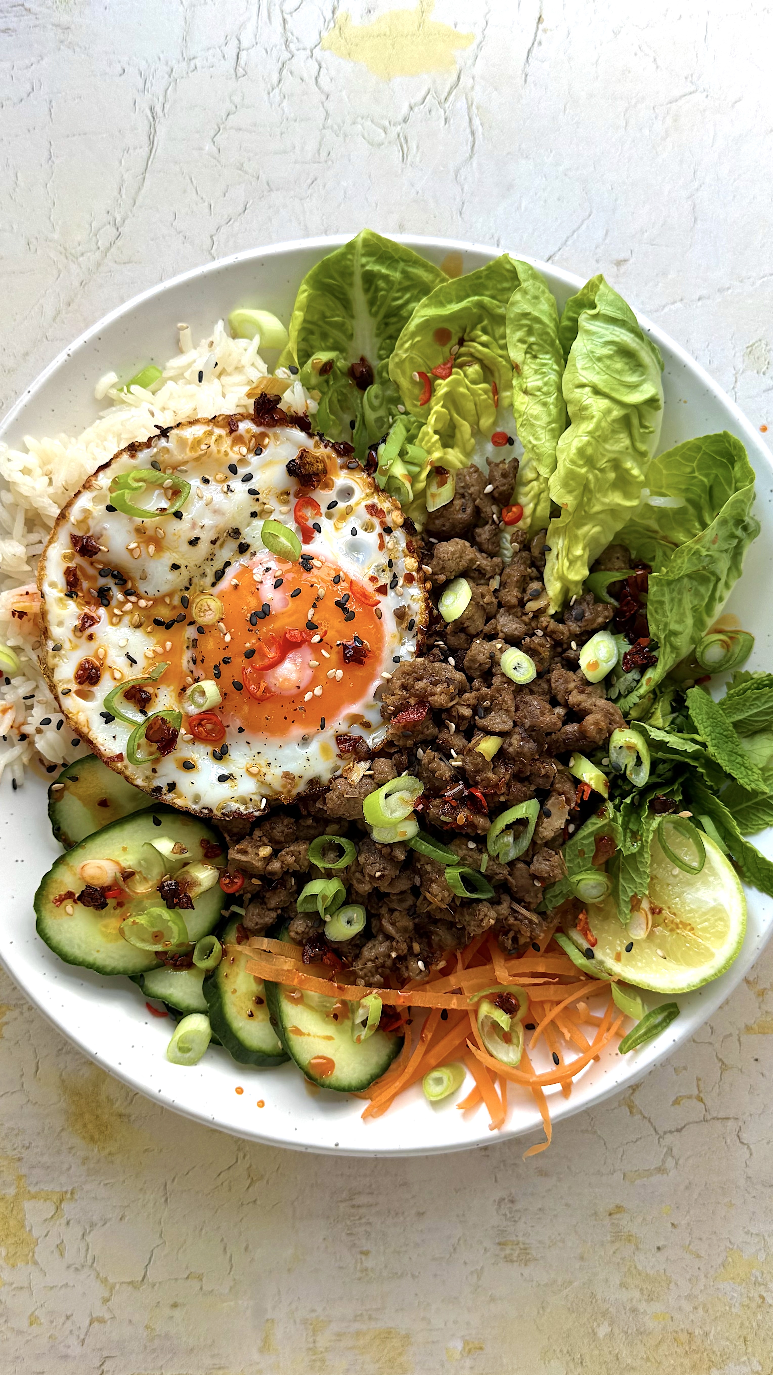 Vietnamese Mince Bowl with Quorn Chilled Mince 