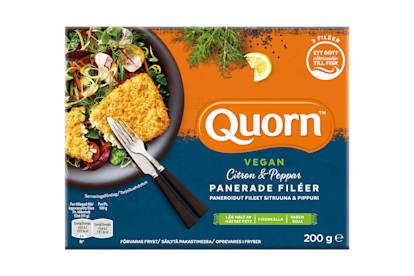 Quorn Vegan Panerade Filéer - Citron & Peppar