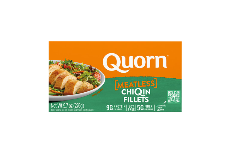 Quorn Meatless Chicken Fillets packaging.