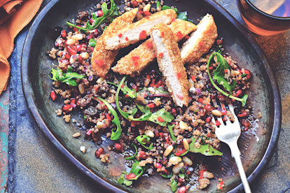 Recept på veganmat - Quorn Veganschnitzel med Quinoa