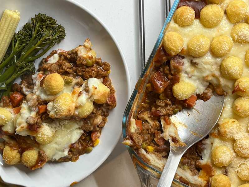 Vegetarian Potato Pop Shepherds Pie With Meat-Free Quorn Mince