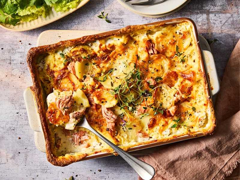 Vegetarian Ham Gratin Recipe With Meat-Free Quorn Ham Slices