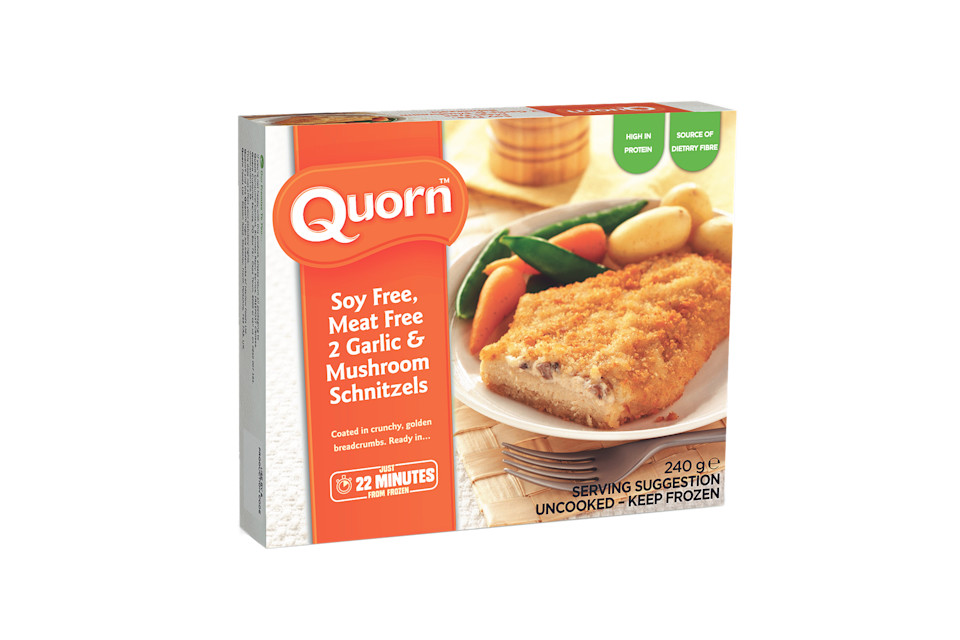 Soy Free, Meat Free Garlic & Mushroom Schnitzels