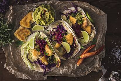 Vegansk variant av Fish Tacos med Quorn