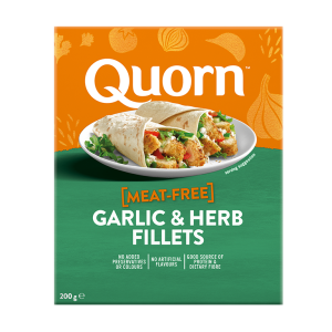 frozen meat free quorn garlic & herb fillets