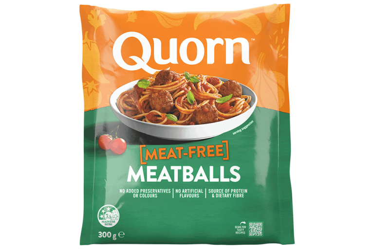 Meat free Swedish Style Balls product packaging with nutritional information