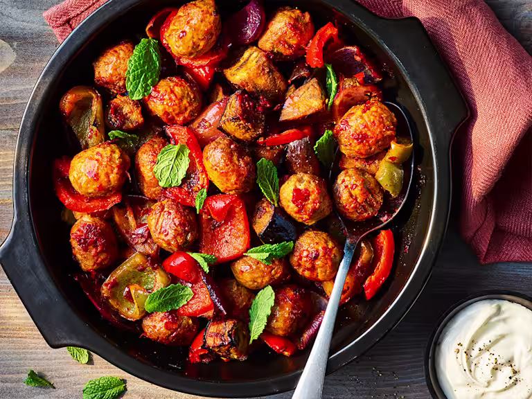 one pot harrisa quorn meatballs 4x3 crop