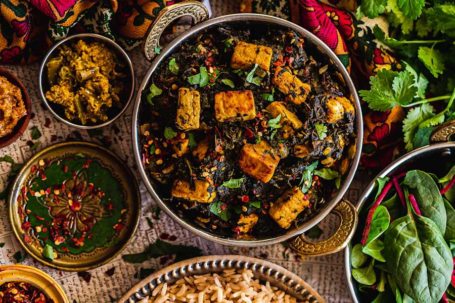 Vegan Palak Paneer Recipe With Meat-Free Quorn Pieces