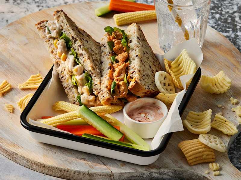 BBQ and Chicken &amp; Sweetcorn Vegetarian Sandwiches | Quorn