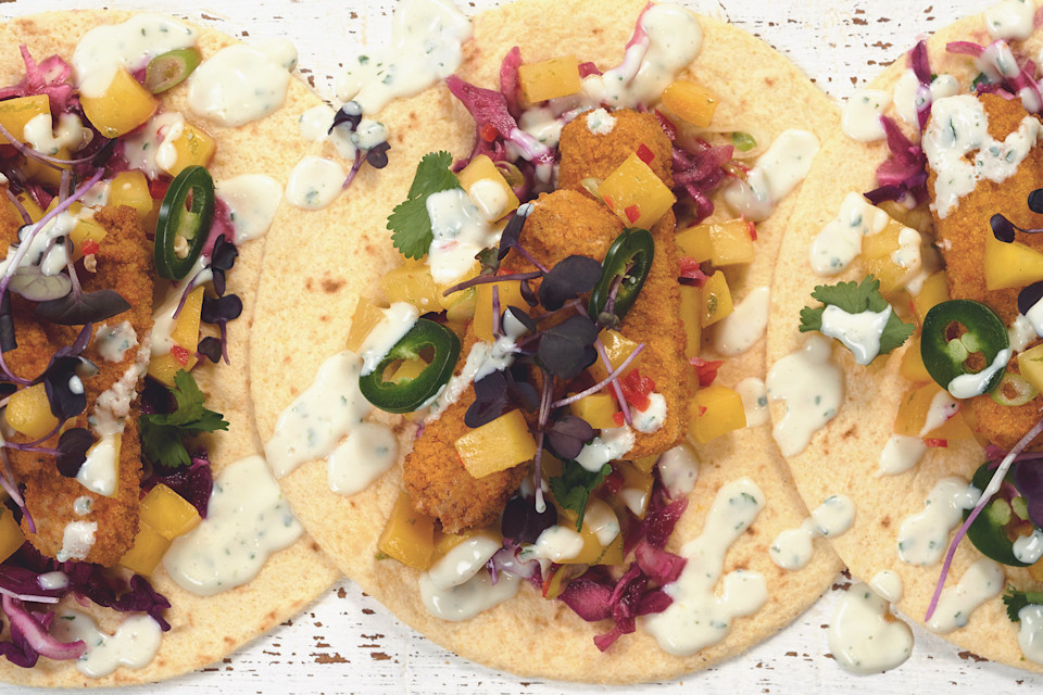 Quorn Vegan Sunshine Fish Free Finger Tacos