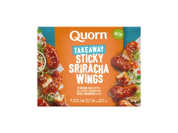 Quorn Sticky Sriracha Wings 