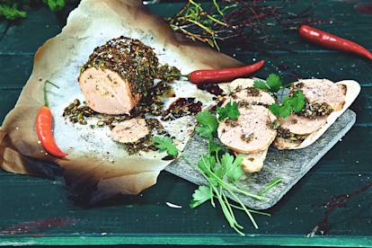 Quorn Helgspecial med het korianderpesto